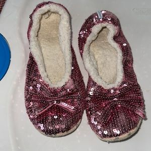 Pink Sequins Slippers